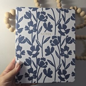 Love Notes Blue and White Floral Notebook